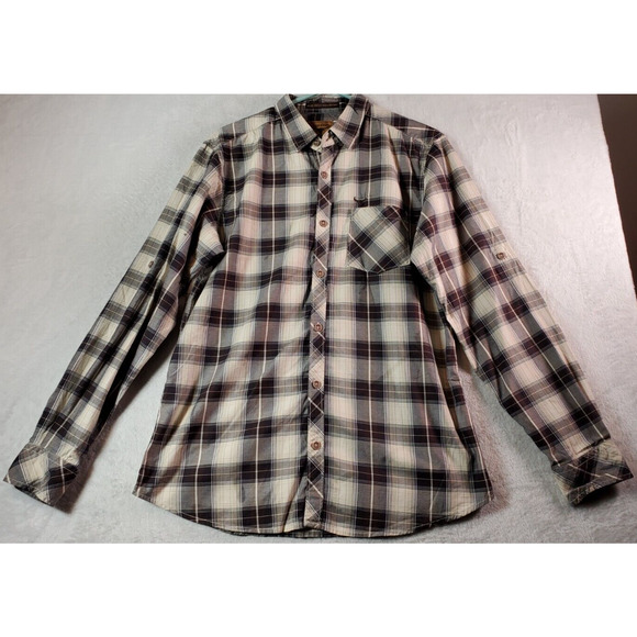 Buffalo Shirt Men Size XL Multi Plaid 100% Cotton Long Sleeve Collar Button Down - Picture 1 of 10